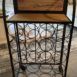Bar Cart Wine Rack