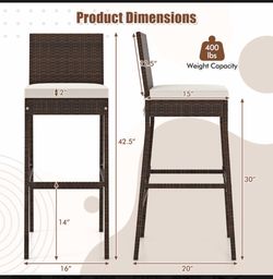 OUTDOOR PARIO CHAIR SER OF 4