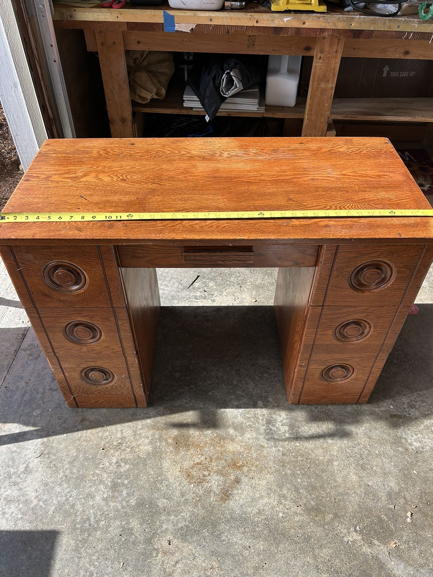 Solid Maple Desk Vintage