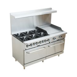Hesto HSD-B60-G24 Gas Range with Griddle & Oven - New