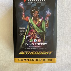 Magic The Gathering Aetherdrift Commander Deck- Living Energy