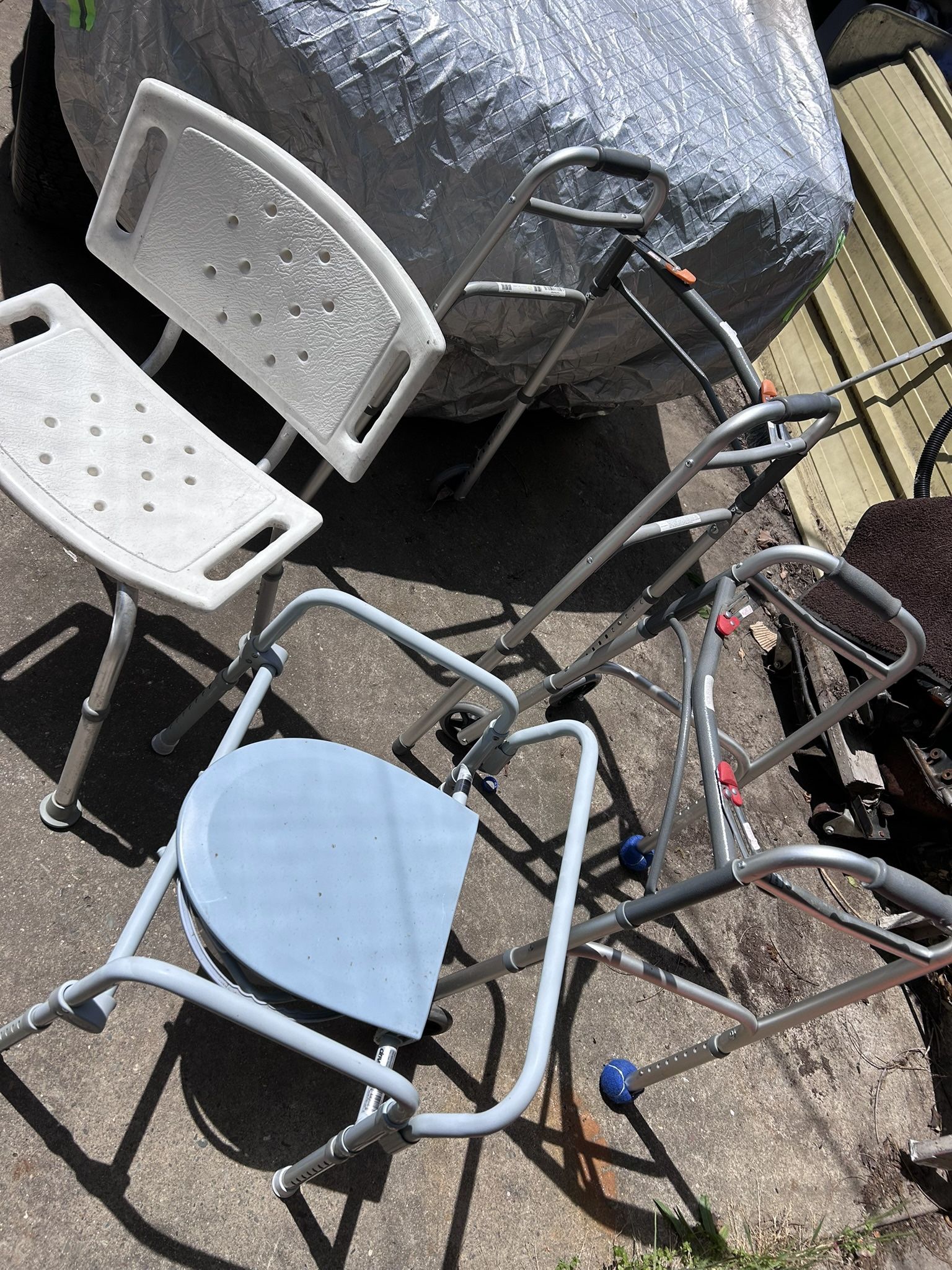 Walker Shower Chair And toilet chair