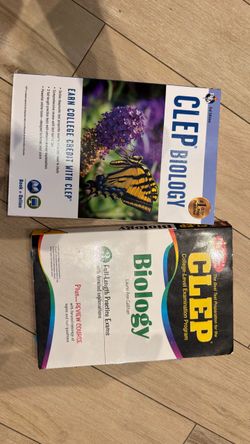 CLEP Biology Study Guide Books – Lot of 2