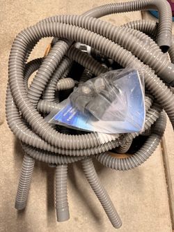 32mm (1.25”) Flexible Corrugated Drain Hose – Gray PVC-lot