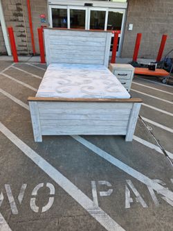 Willowton full storage bed with night stand