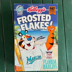 Vintage(93-94) Florida Marlins Baseball Cereal Box
