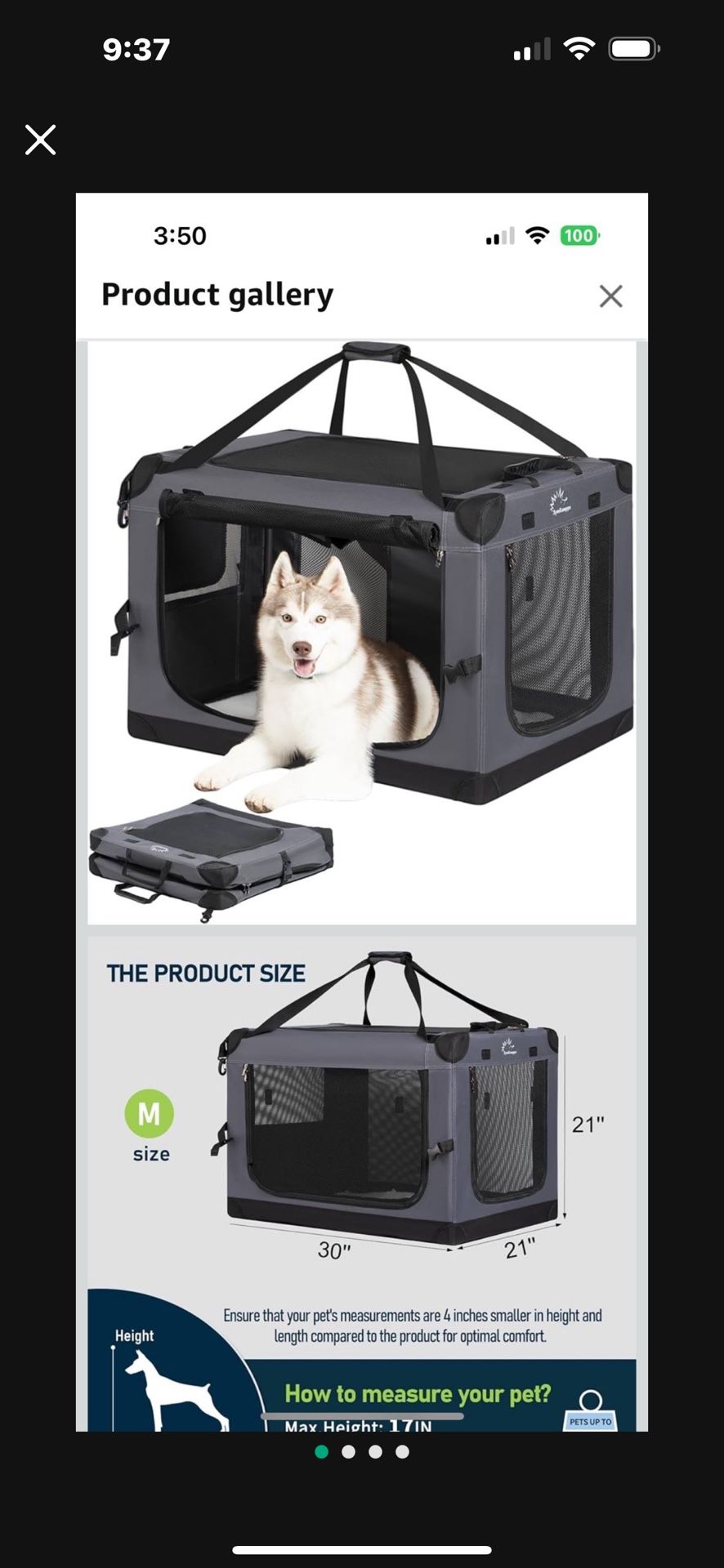 Brand New Travel Dog Crate