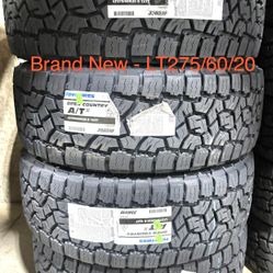 (4) - LT275/60/20 Toyo Open Country A/T III Tires