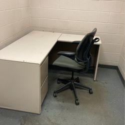 Office Desk With Chair And Picture