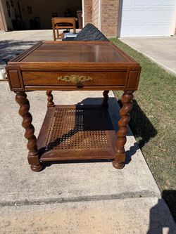 Antique end table.
