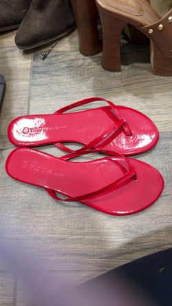 Red sandals