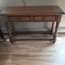 Oak buffet table