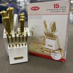 15 PCs Stainless Steel Cutlery Set