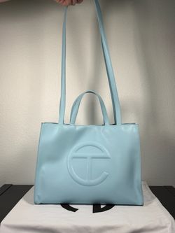 Telfar Medium Shopper in Pool Blue