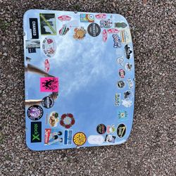Vintage Mirror With Stickers 