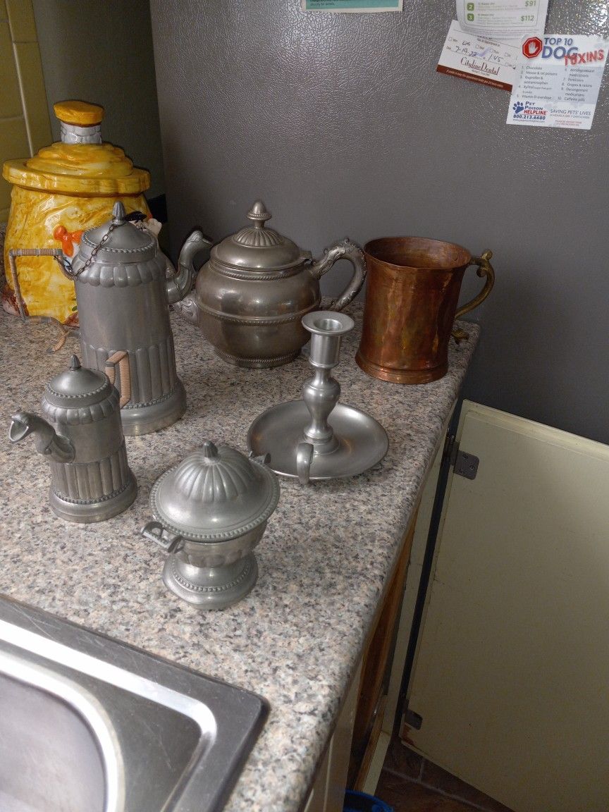 Very Old Pewter And Copper