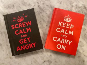 Keep calm & stay angry coffee table books