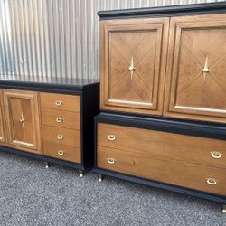 Mid Century American of Martinsville Dresser and Chest Set