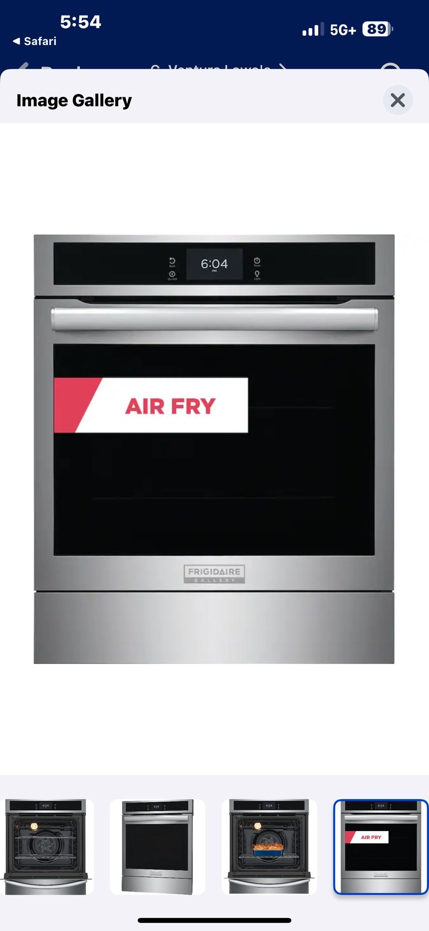 NEW FRIDGIDARE GALLERY 24”ELECTRIC CONVECTION ❤️AIRFRY❤️WALL OVEN WITH A FACTORY WARRANTY 4/14/25.