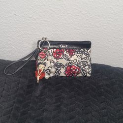 Coach Floral Wristlet 