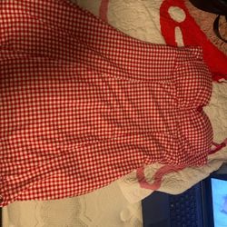 Red Checkered Dress 