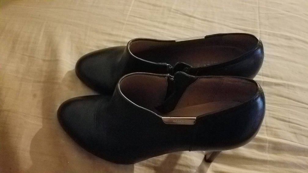 Coach Leather Booties