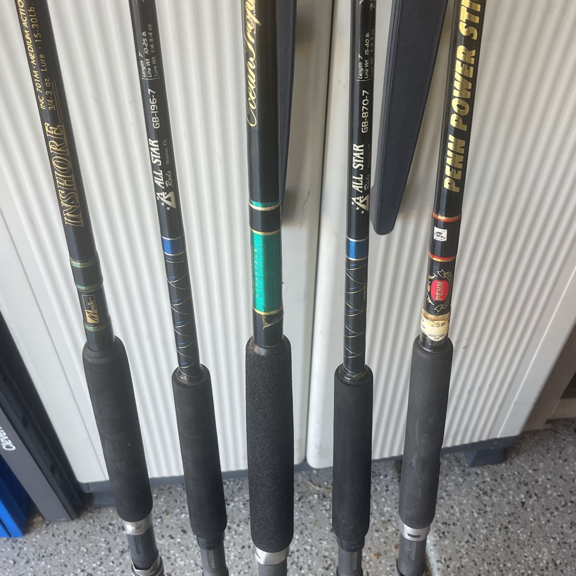 6 Quality Ocean Rods , One Or All