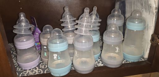 MAM Baby Bottles Set – Blue and Purple