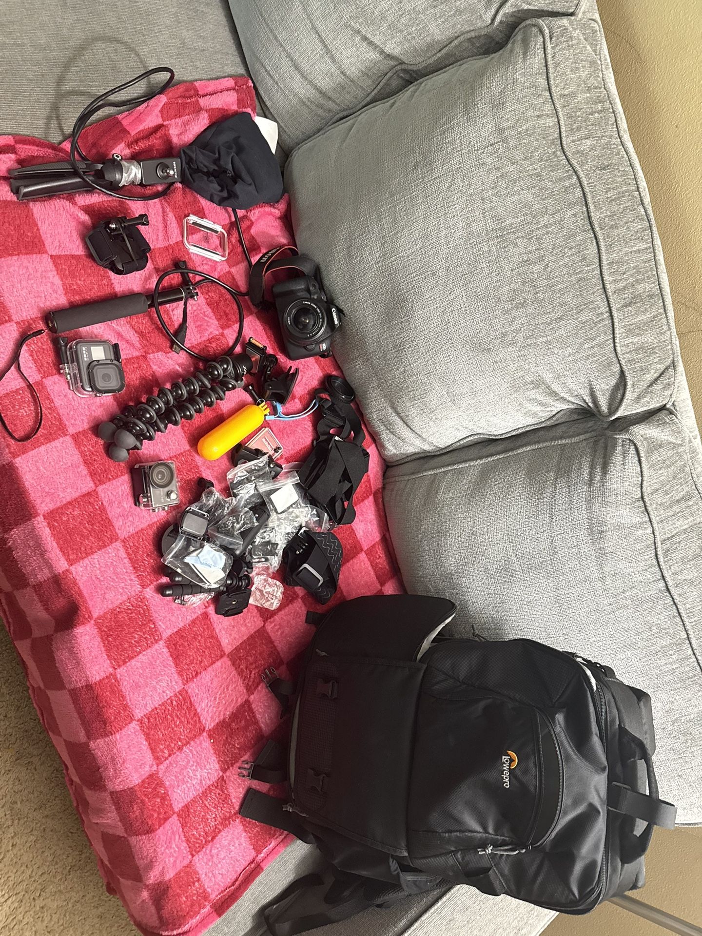 Canon EOS Rebel T7 & Gopro