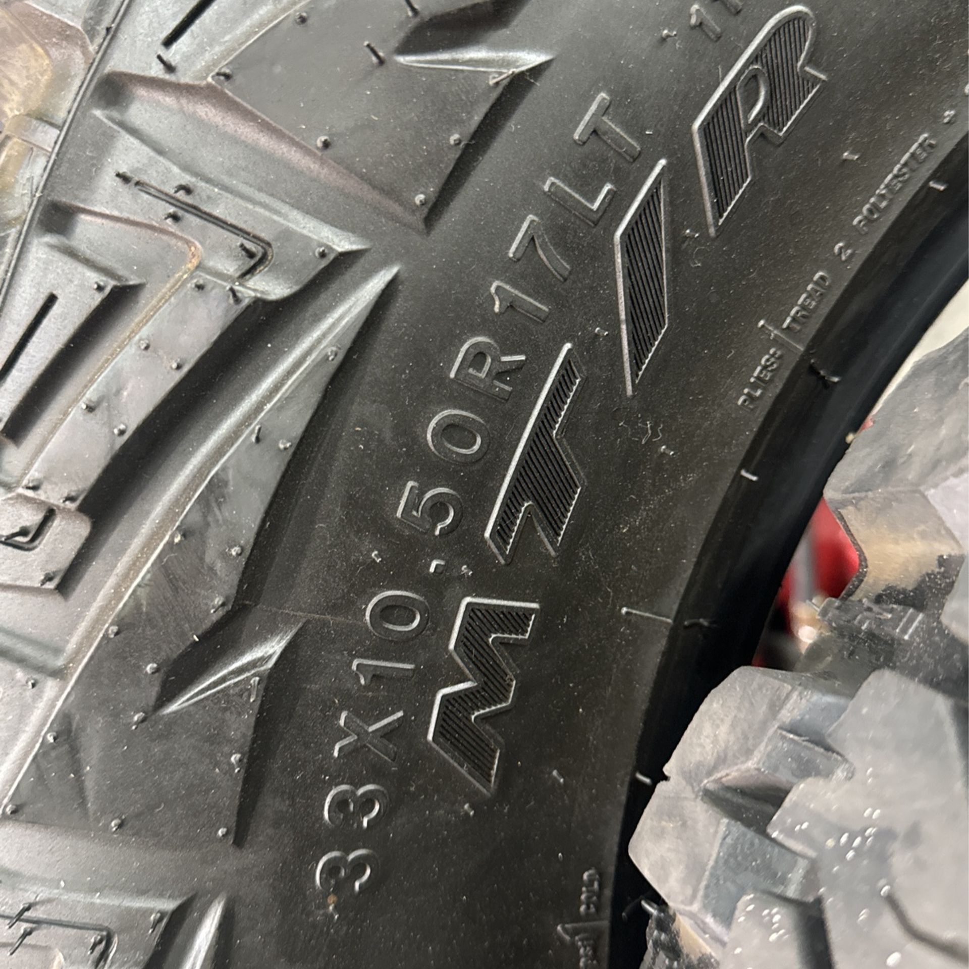 33x10.50x17 Goodyear Wrangler MT/R Tires 90% Life