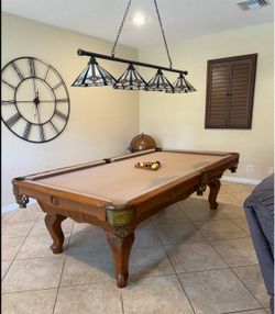 BEACH MANUFACTURING POOL TABLE & BILLIARD LIGHT COMBO
