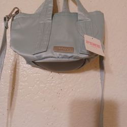 Brand New Ladies Pink Crossbody Purse Zipper Compartment & Long Shoulder Strap