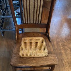Vintage 1940s Sitting Chair   Wood Is Tiger Oak   Very Unique