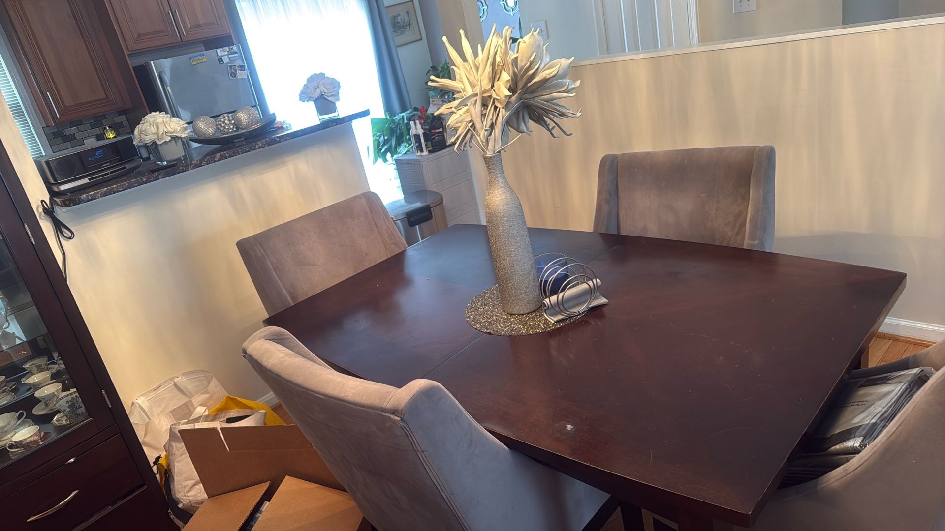 Family Dining Table With 4 Chairs