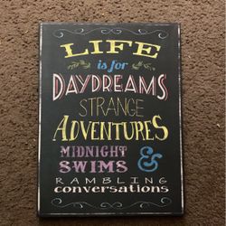 Canvas sign