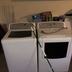 Kenmore was her and dryer, really good condition.