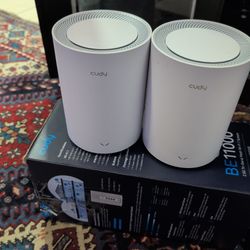 2 Cudy M3600 Mesh Wifi 7 Routers