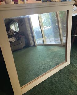 Large Quality Wooden Mirror 