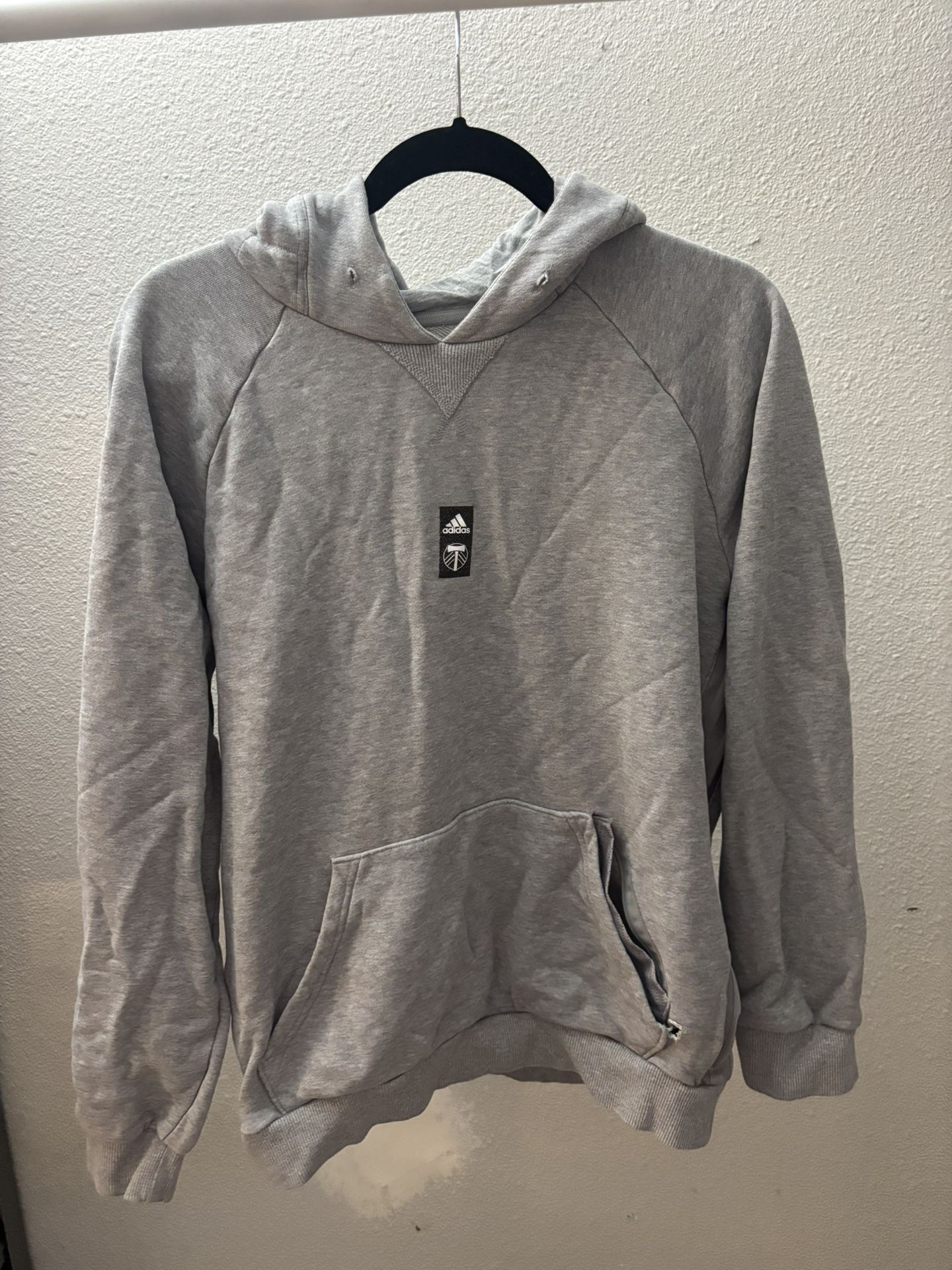 Gray Adidas Portland Timbers Hoodie Size Medium