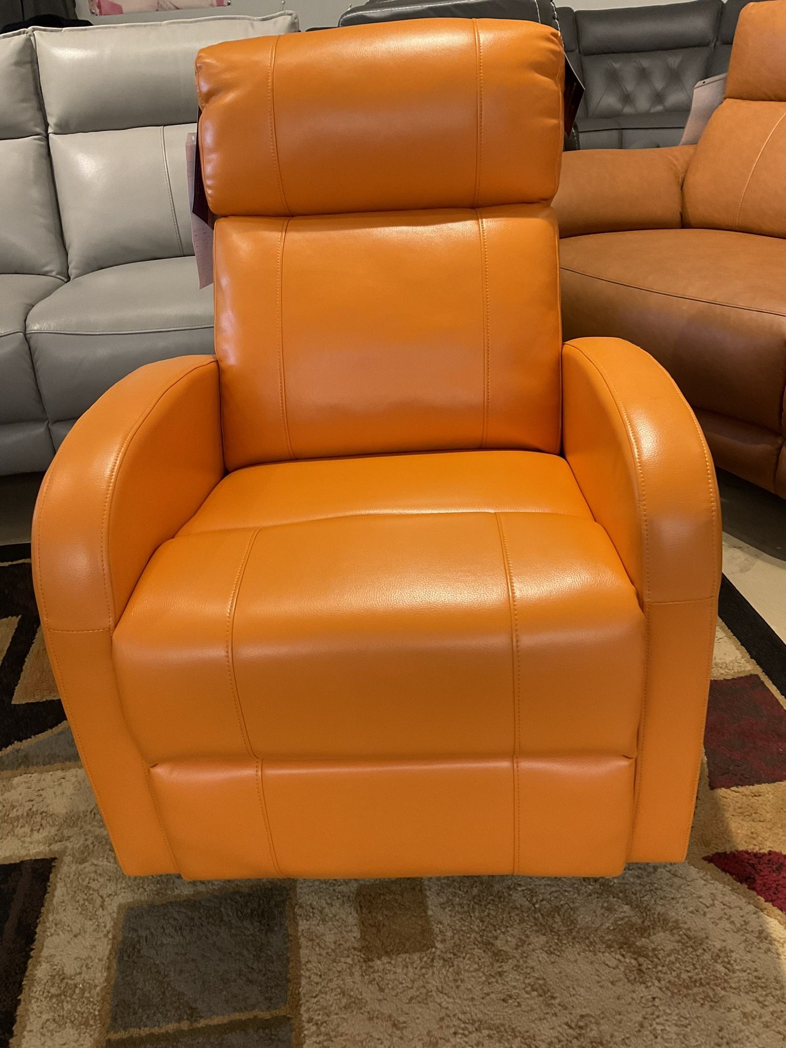 New orange color Manual recliner chair. Plz read Ad.