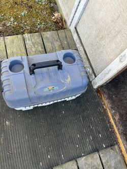 Fishing box and fishing poles