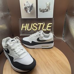 Nike Air Max 1 White Black Summit White Women's Sneaker Size 5.5