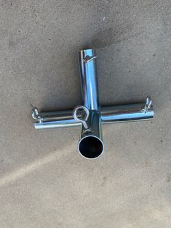1-3/8” 4 way fittings flat for a flat canopy or a batting cage etc