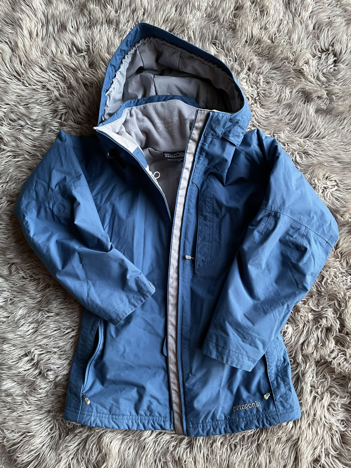Patagonia Womens Insulated Jacket Waterproof Size XS Blue