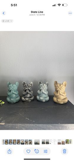 Frenchie Yoga Concrete Dog