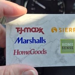 Marshalls / TJ Maxx / HomeGoods Merchandise Credit — 25% to 30% OFF