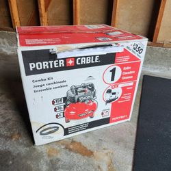 Air Compressor + Nail Gun Kit