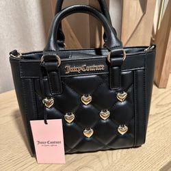 Juicy Couture Mini Tote Crossbody Bag New With Tag Black