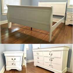 Get a Full or Queen Size Bed With Dresser & Mirror and Night Stand  — all for just $698!