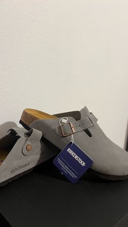 Birkenstock Boston Clogs Grey Size 42